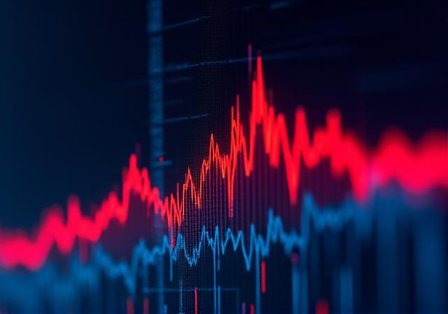 Metric chart showing anomaly detection spikes and smart alerts